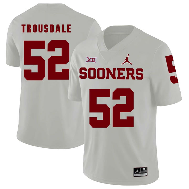 Oklahoma Sooners 52 Beau Trousdale White College Football Jersey Dzhi,We sell and wholesale Oklahoma Sooners 52 Beau Trousdale White College Football Jersey Dzhi on line form chian!